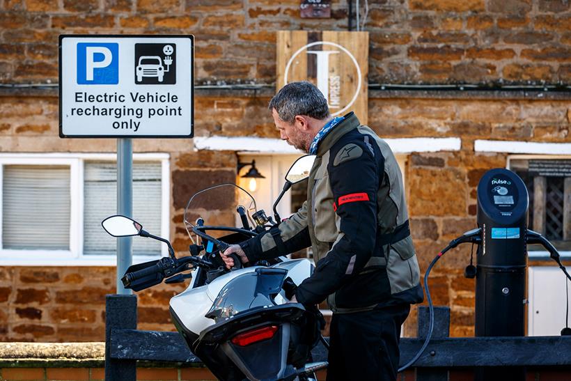 Charging an electric motorbike