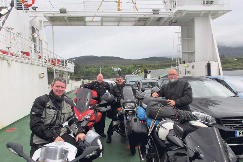 Gordon (right) plans to ride a complete A-Z of Scotland