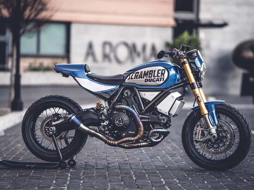 Custom Ducati Scrambler 1100 Sport Pro side view