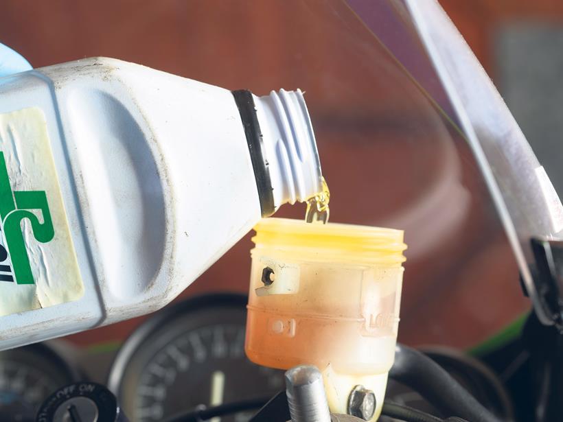 Top up with fresh brake fluid