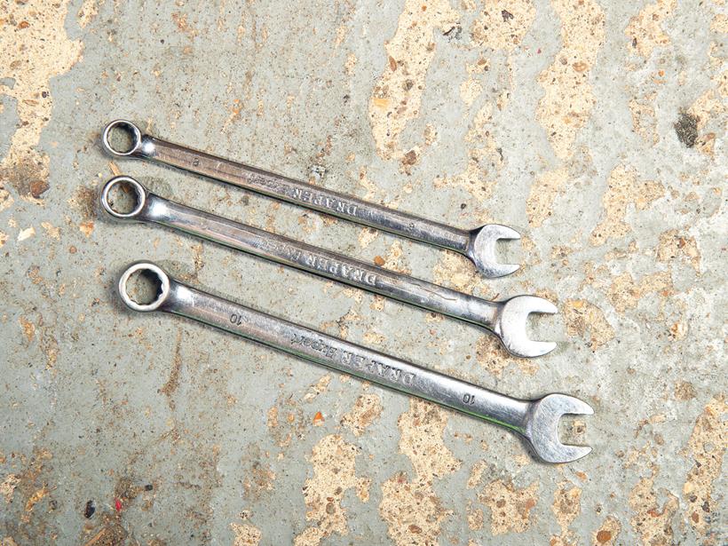 8mm, 9mm and 10mm spanners