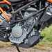 The engine inside the KTM 125 Duke