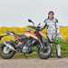 Maria with the KTM 125 Duke