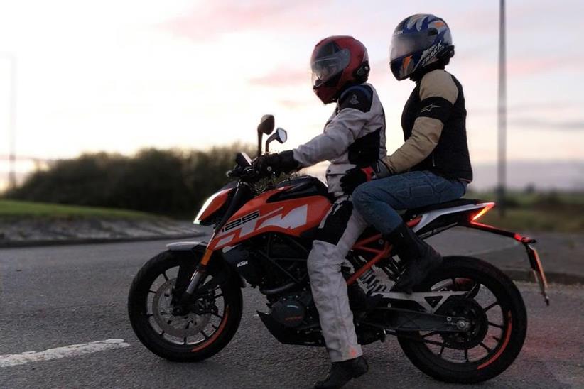 KTM 125 Duke ready for it's first pillion