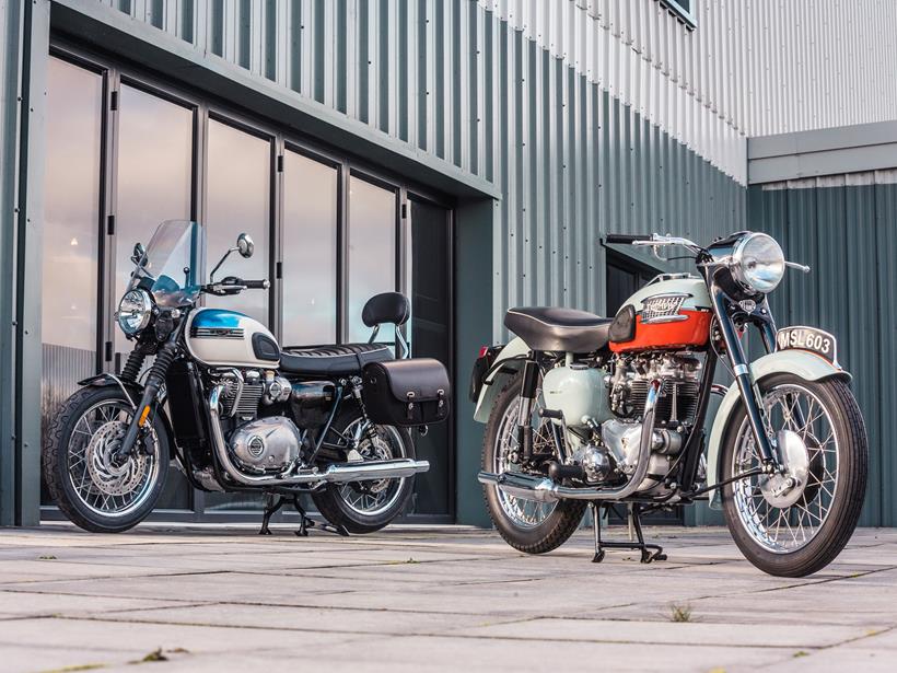 Triumph Bonnevilles old and new