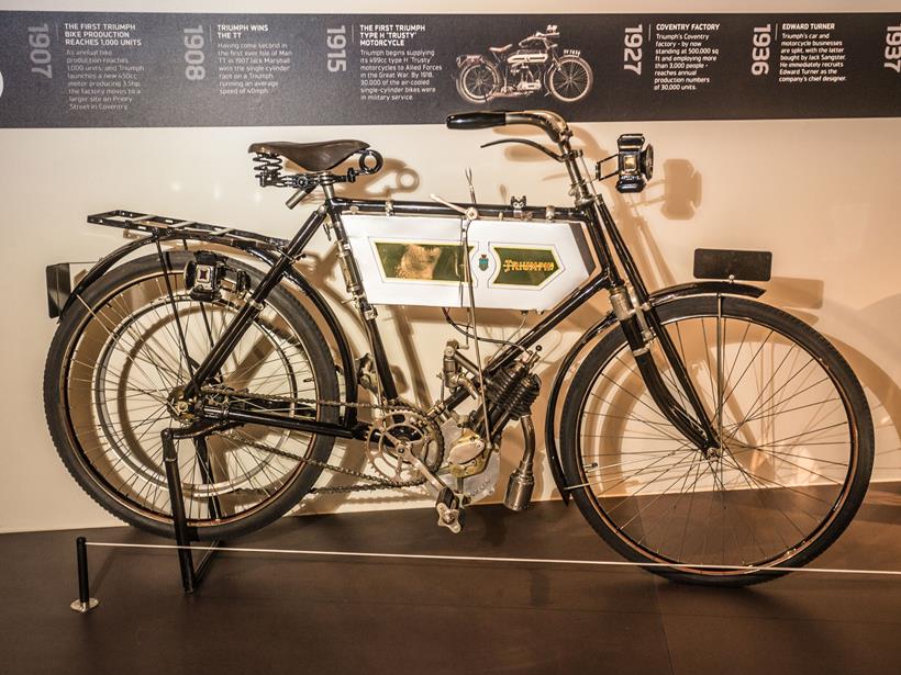 An original Triumph at the Visitor Experience Centre