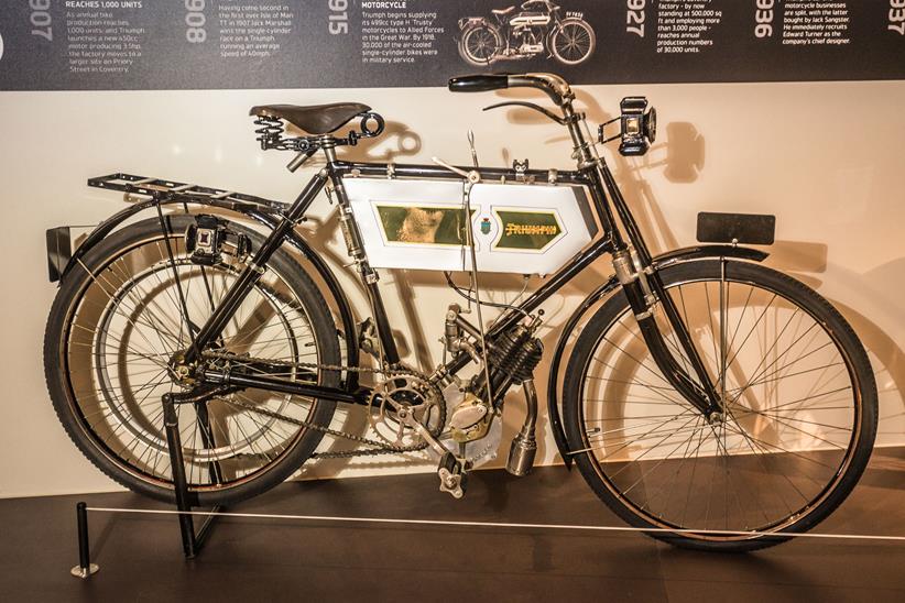 An original Triumph at the Visitor Experience Centre