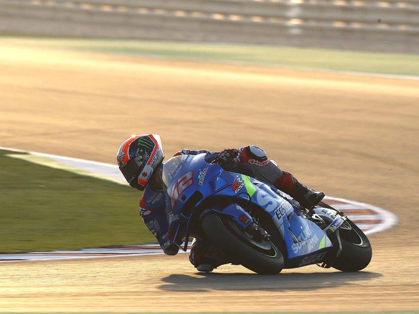 Alex Rins tops day one of Qatar test