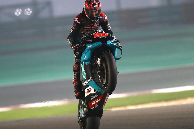 Fabio Quartararo ended day two on top in Qatar