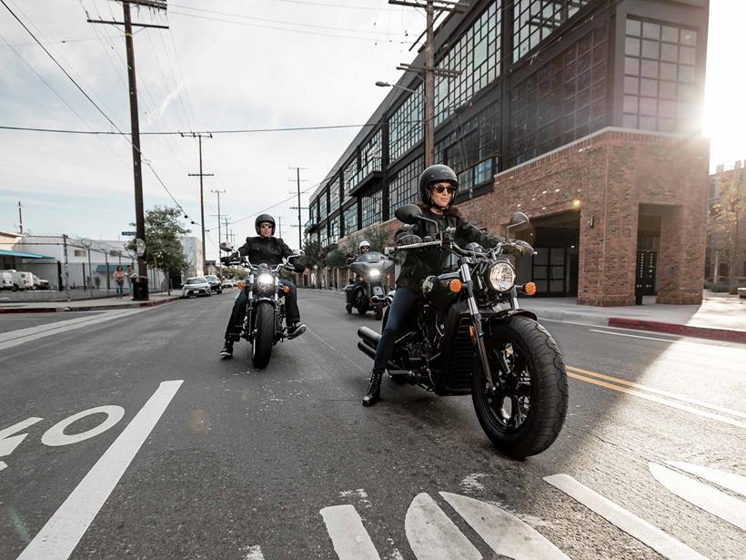 Group riding on the Indian Scout Bobber Sixty