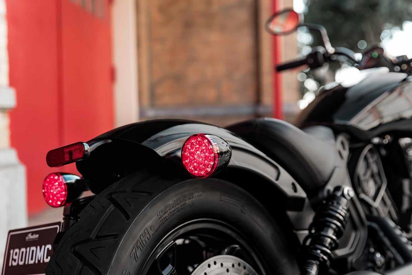 Indian Scout Bobber Sixty rear lights