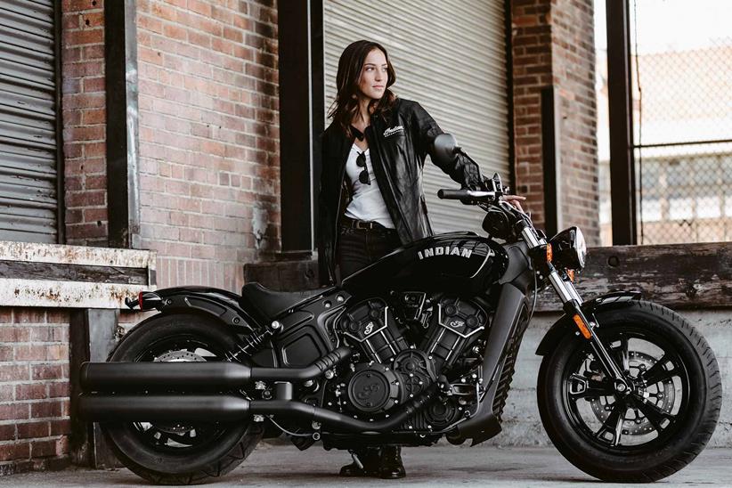 Parked up on the Indian Scout Bobber Sixty