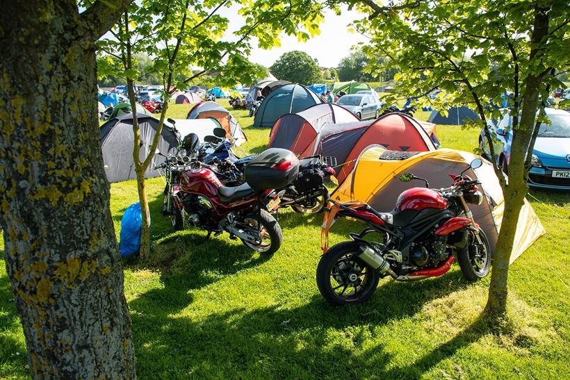 Camping at the MCN Festival