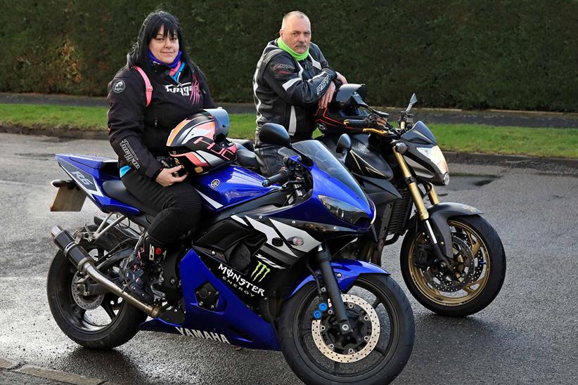 Mark and Lisa Smith ready for a ride