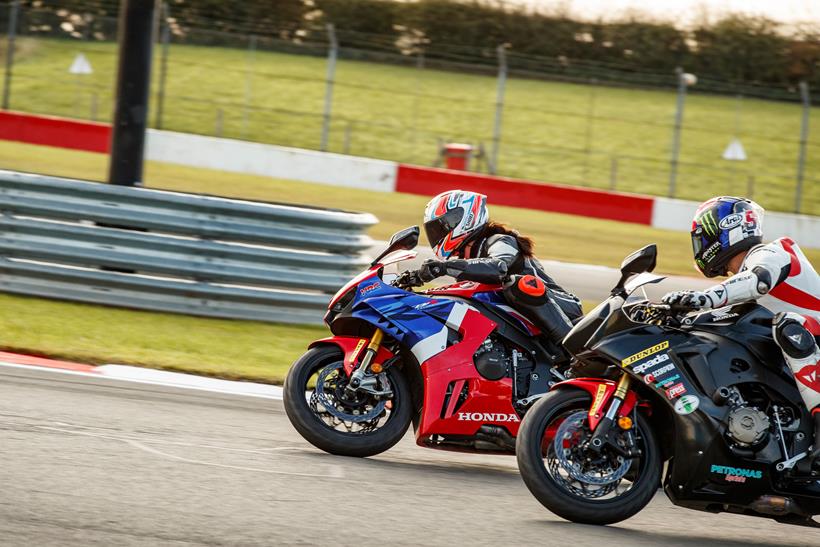 Emma rides with Leon Haslam at Donington Park