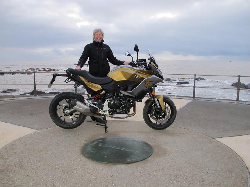 The BMW F900XR at Lowestoft