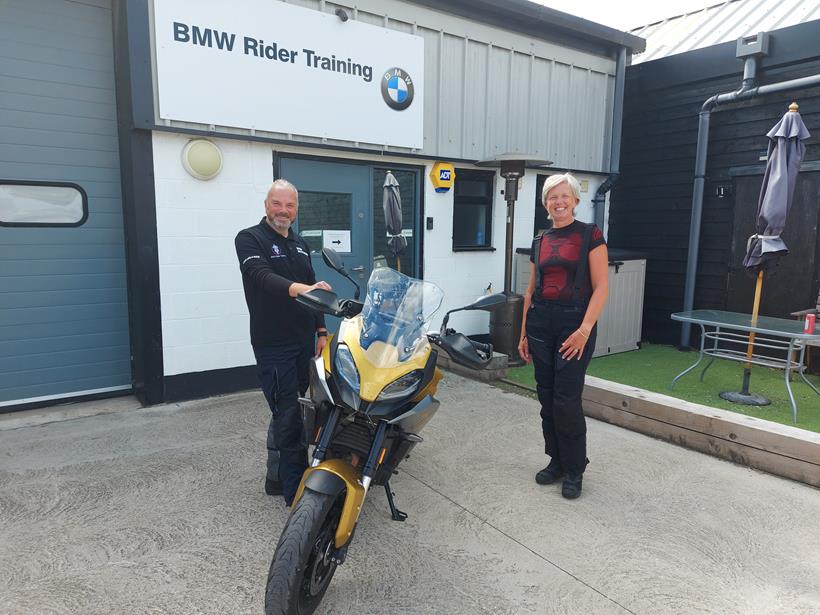 The F900XR goes for some BMW rider training