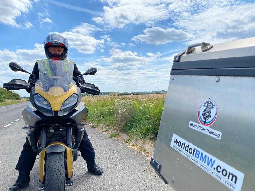 Alison gets to grips with BMW rider training