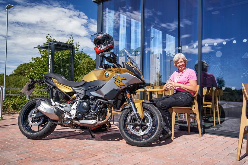 A favourite pass time...coffee stops and the BMW F900XR