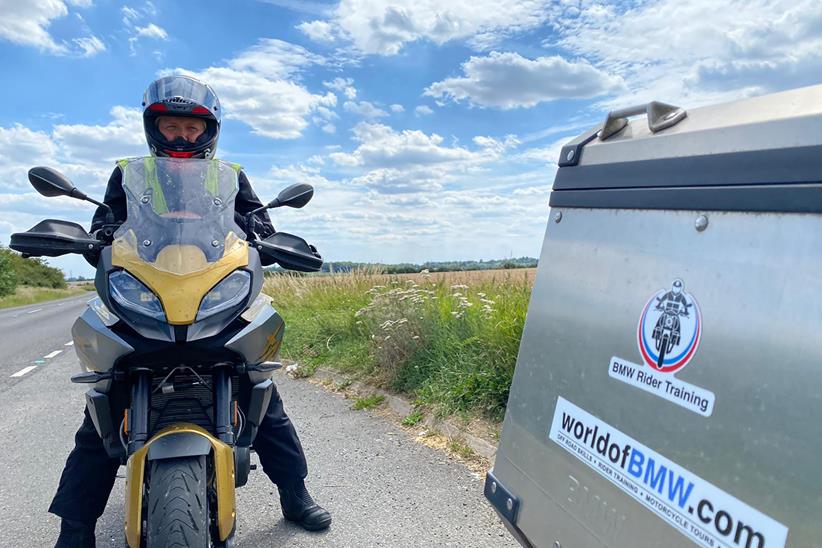 Alison gets stuck into some rider training with BMW