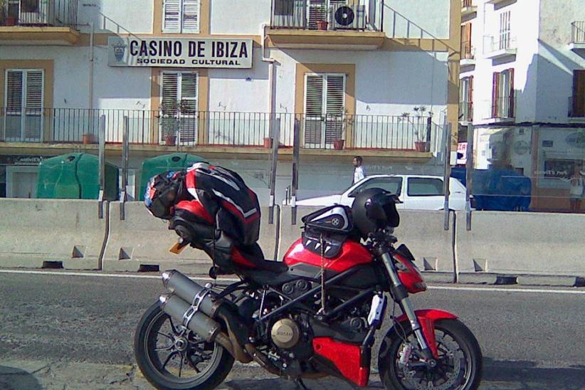 Original Ducati Streetfighter on tour in Ibiza