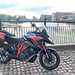 Parked up on the waterfront on the KTM 1290 Super Duke GT