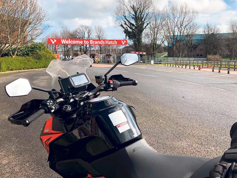 Parked up at Brands Hatch on the KTM 1290 Super Duke GT