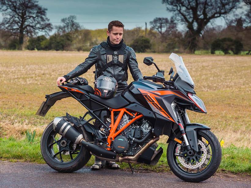 Dan ponders his next move with the KTM 1290 Super Duke GT