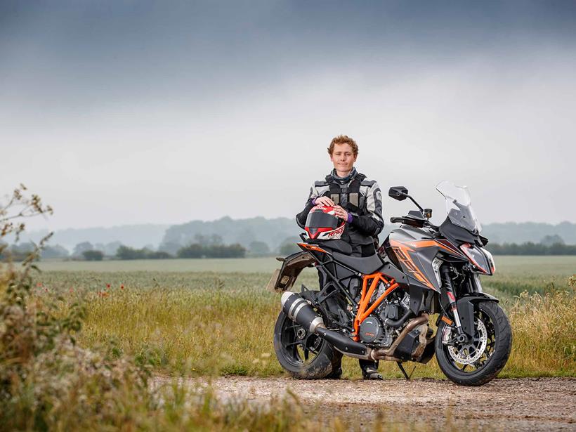 Dan poses with the KTM 1290 Super Duke GT