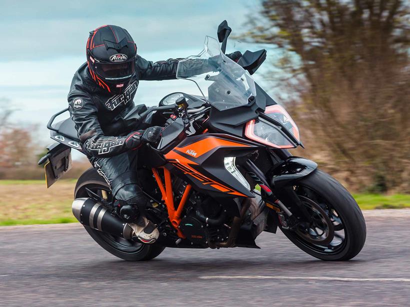 Cornering the KTM 1290 Super Duke GT