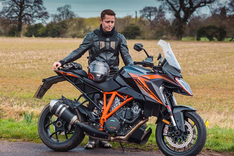 Dan plans his next move with the KTM 1290 Super Duke GT