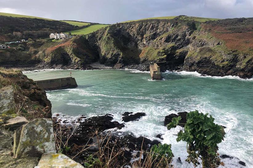 Dan takes in the views in Cornwall