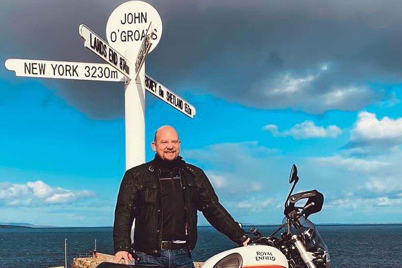 Pip Wellsteed and his Royal Enfield Interceptor 650