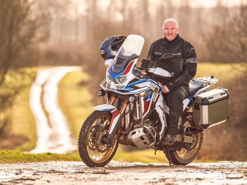 Richard Newland with his Honda Africa Twin AS ES Plus