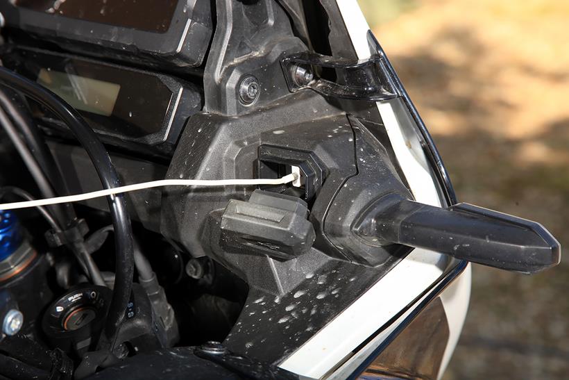 Africa Twin's fiddly USB port access