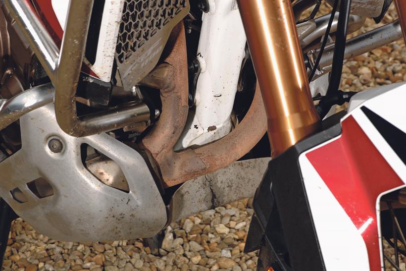 Rusty frame on Honda Africa Twin