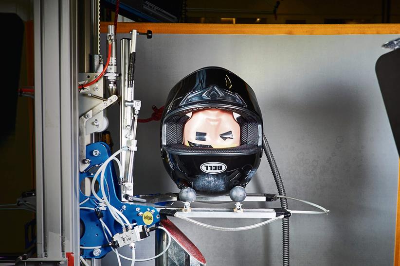 Helmet being tested to new ECE standard