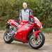 Mark Silcox with his recommissioned Ducati 998S