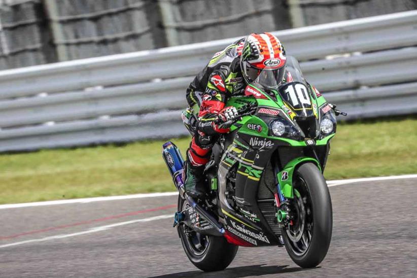 Jonathan Rea in action at the 2019 Suzuka 8-Hour 