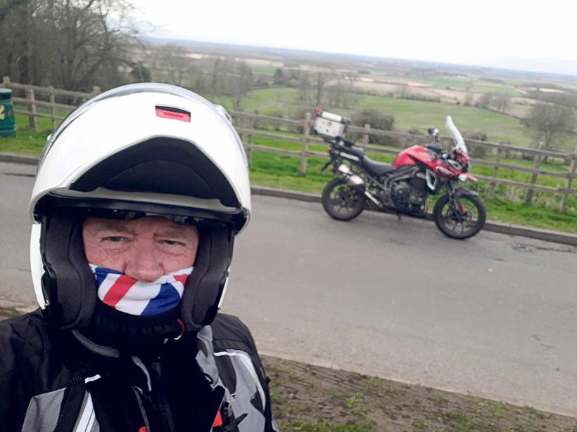 Roland Johns bags a selfie in the Lincolnshire countryside