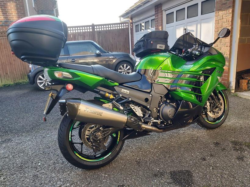 Key worker Keith Kingsbury's Kawasaki ZZR1400