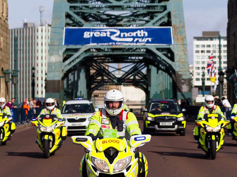 Northumbria Blood Bikes in action. Credit: John Woodhead