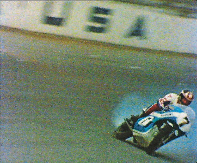 Sheene crash at Daytona