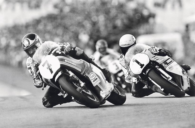 Sheene and Roberts do battle