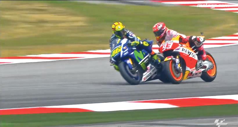 Rossi and Marquez Clash