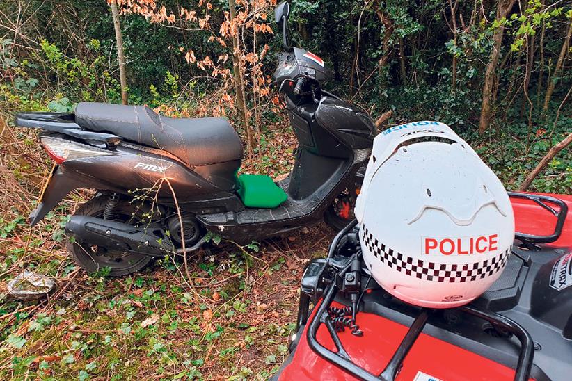 A stolen scooter is recovered in Merseyside