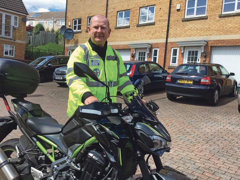 Richard has been volunteering as a Blood Biker