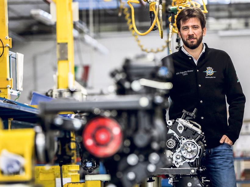 Timur Sardarov in the MV Agusta factory