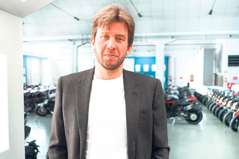 MV AGusta CEO Timur Sardarov at the firm's Varese factory