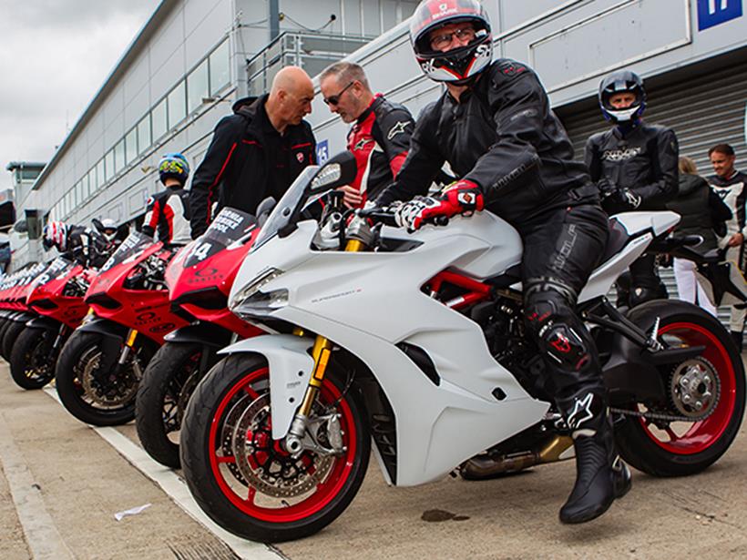 Ducatis at a trackday